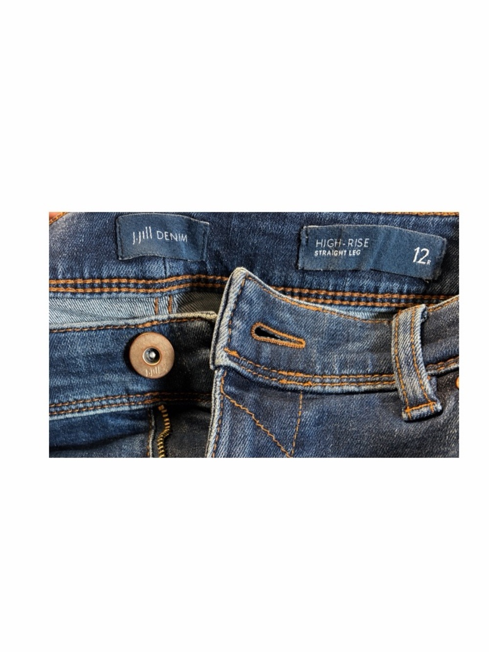 J.Jill High Rise Straight Leg Jeans - Picture 4 of 6